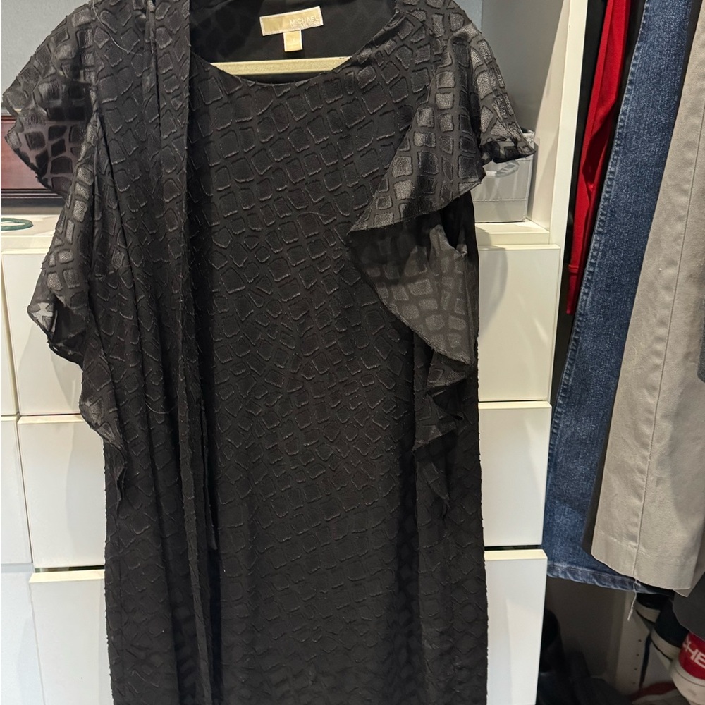 MICHAEL Michael Kors Black Textured Dress